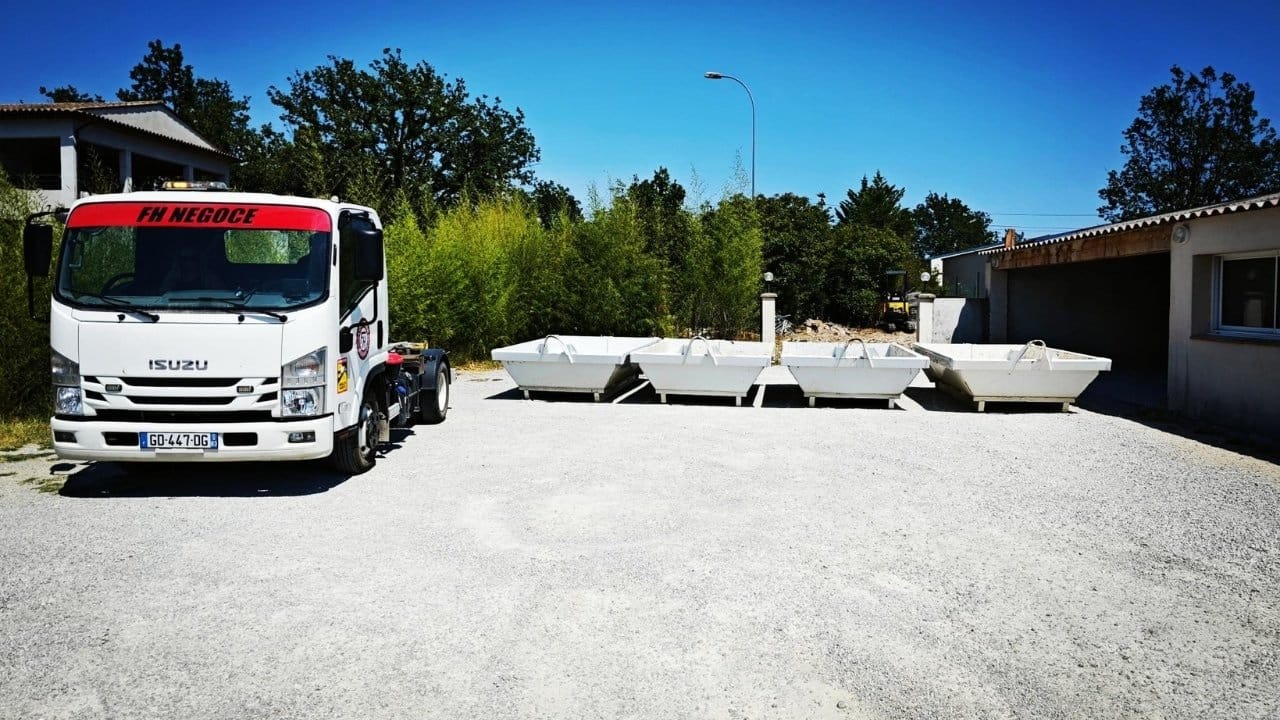 Vente d'agrégats et Location de bennes